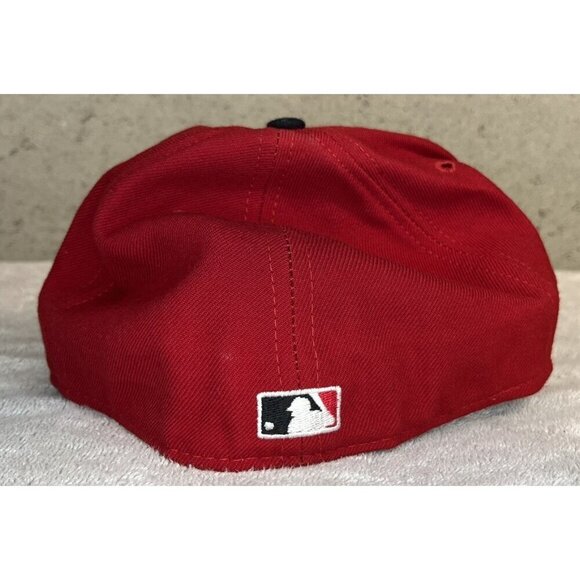 Vintage NWOT Cincinnati Reds New Era Diamond Collection Red Black Hat Size 7 ½ - Picture 4 of 6
